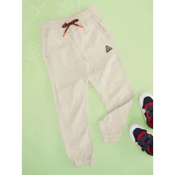 Pantaloons Junior Boys Desert Mist Cotton Solid Track Bottoms & Joggers-picture-20