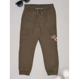 Pantaloons Junior Boys Epsom Cotton Solid Track Bottoms & Joggers-picture-17