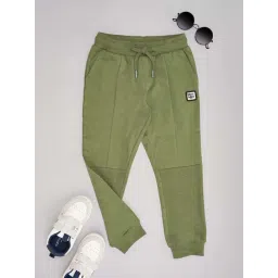 Pantaloons Junior Boys Epsom Cotton Solid Track Bottoms & Joggers-picture-38