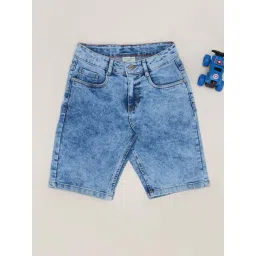 Pantaloons Junior Boys Estate Blue Shorts-picture-38