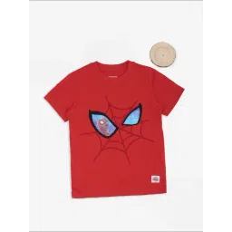 Pantaloons Junior Boys Fiery Red Printed T-Shirt-picture-45