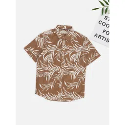 Pantaloons Junior Boys Floral Printed Casual Shirt-picture-27