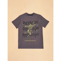 Pantaloons Junior Boys Graphic Print Round Neck T-shirt image 2