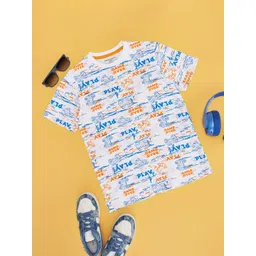 Pantaloons Junior Boys Graphic Printed Cotton Pockets Casual T-shirt-picture-20
