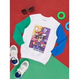 Pantaloons Junior Boys Graphic Printed Cotton Sweatshirt-picture-33