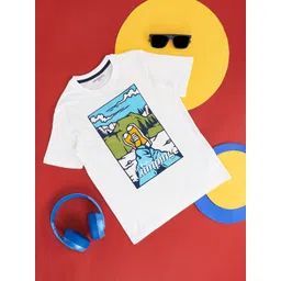 Pantaloons Junior Boys Graphic Printed Cotton T-shirt-picture-58