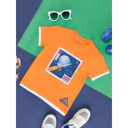 Pantaloons Junior Boys Graphic Printed Cotton T-shirt-picture-32