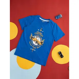 Pantaloons Junior Boys Graphic Printed Cotton T-shirt-picture-40