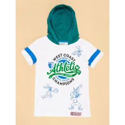 Pantaloons Junior Boys Graphic Printed Hood Cotton T-shirt-picture-10