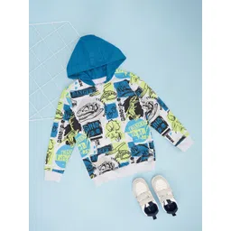 Pantaloons Junior Boys Graphic Printed Hooded Sweatshirt-picture-52