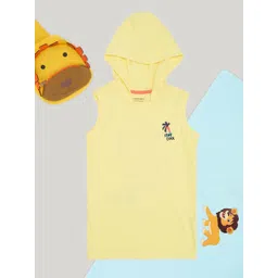 Pantaloons Junior Boys Graphic Printed Hooded T-shirt-picture-50