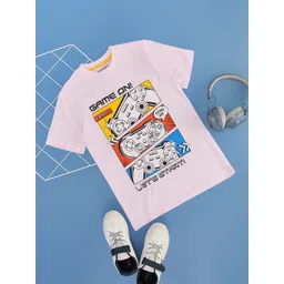 Pantaloons Junior Boys Graphic Printed Round Neck Cotton T-shirt-picture-23