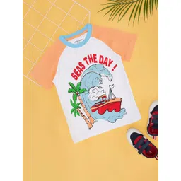 Pantaloons Junior Boys Graphic Printed Round Neck T-shirt-picture-29