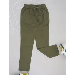 Pantaloons Junior Boys Green Cotton Solid Pants-picture-19