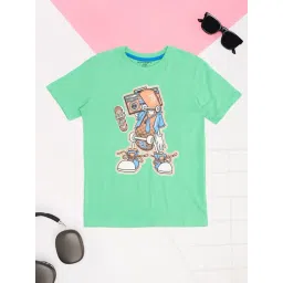 Pantaloons Junior Boys Green T-Shirt-picture-21