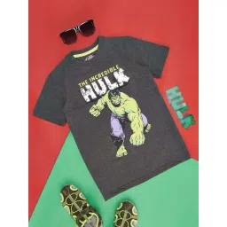 Pantaloons Junior Boys Grey Cotton Embellished T-Shirt-picture-21