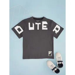 Pantaloons Junior Boys Grey Cotton Printed T-Shirts-picture-20