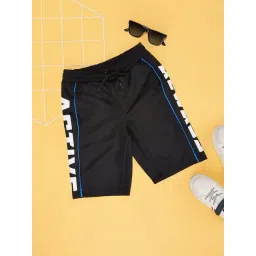 Pantaloons Junior Boys Jet Black Shorts-picture-28