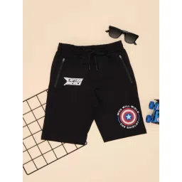 Pantaloons Junior Boys Jet Black Shorts-picture-32