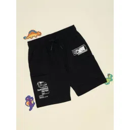 Pantaloons Junior Boys Jet Black Shorts-picture-25