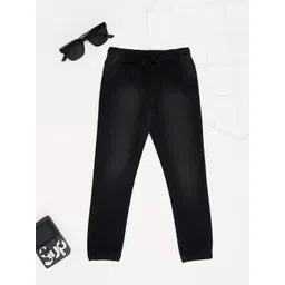 Pantaloons Junior Boys Joggers Mid-Rise Light Fade Clean Look Jeans-picture-18