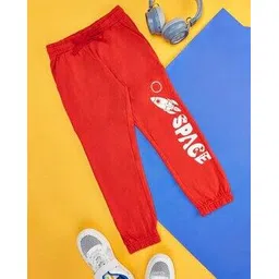 pantaloons junior Boys Mid-Rise Typographic Print Joggers-picture-31