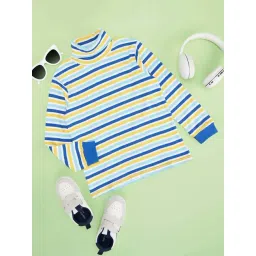 Pantaloons Junior Boys Multicolor Cotton Striped Full Sleeves Sweatshirts & Hoodies-picture-36