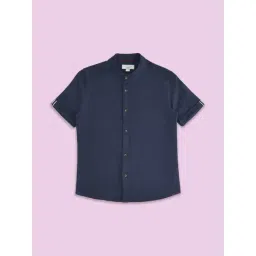 Pantaloons Junior Boys Navy Cotton Regular Fit Shirt-picture-25