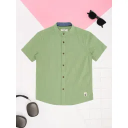 Pantaloons Junior Boys Olive Shirts-picture-33