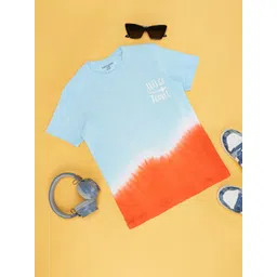 Pantaloons Junior Boys Ombre Printed Cotton T-shirt-picture-44