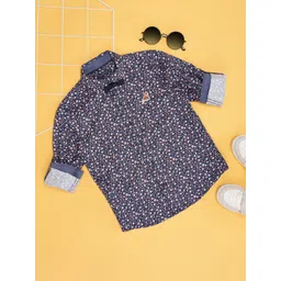 Pantaloons Junior Boys Opaque Printed Casual Shirt-picture-29