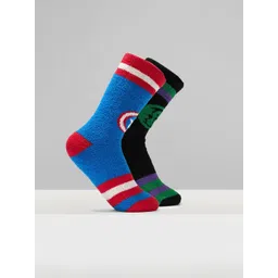 Pantaloons Junior Boys Pack Of 2 Patterned Calf Length Socks-picture-38