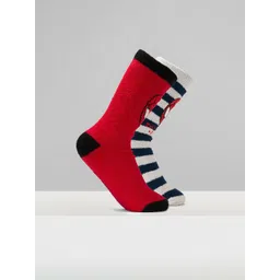 Pantaloons Junior Boys Pack Of 2 Patterned Calf Length Socks-image-33