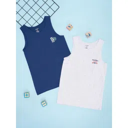 Pantaloons Junior Boys Pack Of 2 Printed Pure Cotton Printed Vests-picture-35