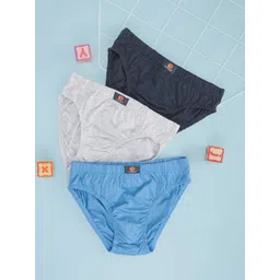 Pantaloons Junior Boys Pack Of 3 Solid Pure Cotton Basic Briefs-picture-55