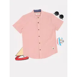 Pantaloons Junior Boys Pink Shirt-picture-14
