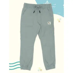 Pantaloons Junior Boys Pistachio Green Solid Joggers-picture-35