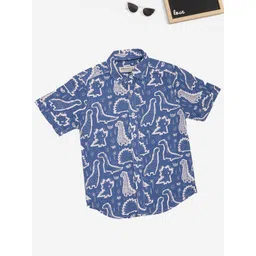 Pantaloons Junior Boys Printed Casual Shirt-picture-36