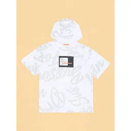 Pantaloons Junior Boys Printed Hooded Applique T-shirt-picture-54