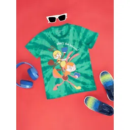 Pantaloons Junior Boys Printed Raw Edge T-shirt-picture-45