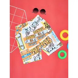 Pantaloons Junior Boys Printed Regular Fit Pure Cotton Shorts-picture-39