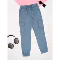 Pantaloons Junior Boys Pure Cotton Mid-Rise Joggers-picture-35