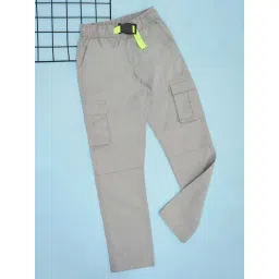 Pantaloons Junior Boys Quarry Cotton Solid Trousers & Pants-picture-32