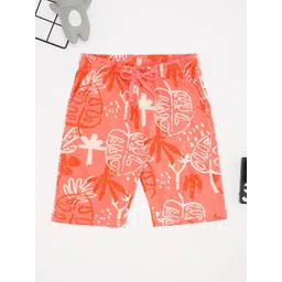 Pantaloons Junior Boys Regular Fit Floral Printed Mid-Rise Cotton Regular Shorts-picture-35