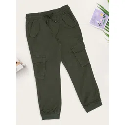 Pantaloons Junior Boys Regular Fit Mid-Rise Cargos-picture-41
