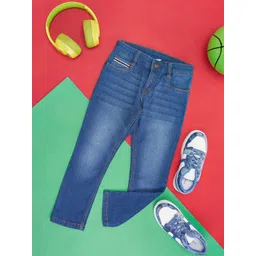 Pantaloons Junior Boys Regular Fit Mid-Rise Heavy Fade Stretchable Jeans-picture-19