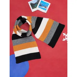 Pantaloons Junior Boys Self Design Knitted Muffler-picture-17