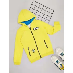 Pantaloons Junior Boys Sharp Yellow Solid Full Sleeves Sweatshirts & Hoodies-picture-17