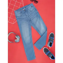 Pantaloons Junior Boys Slim Fit Clean Look Light Fade Whiskers Stretchable Jeans-picture-24