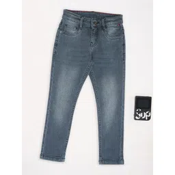 Pantaloons Junior Boys Slim Fit Mid-Rise Light Fade Jeans-picture-35